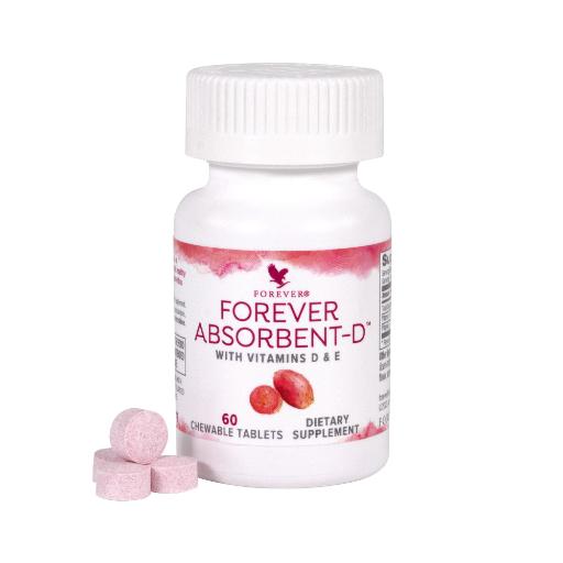Forever Absorbent-D™ – Chewable Vitamins D & E Supplement