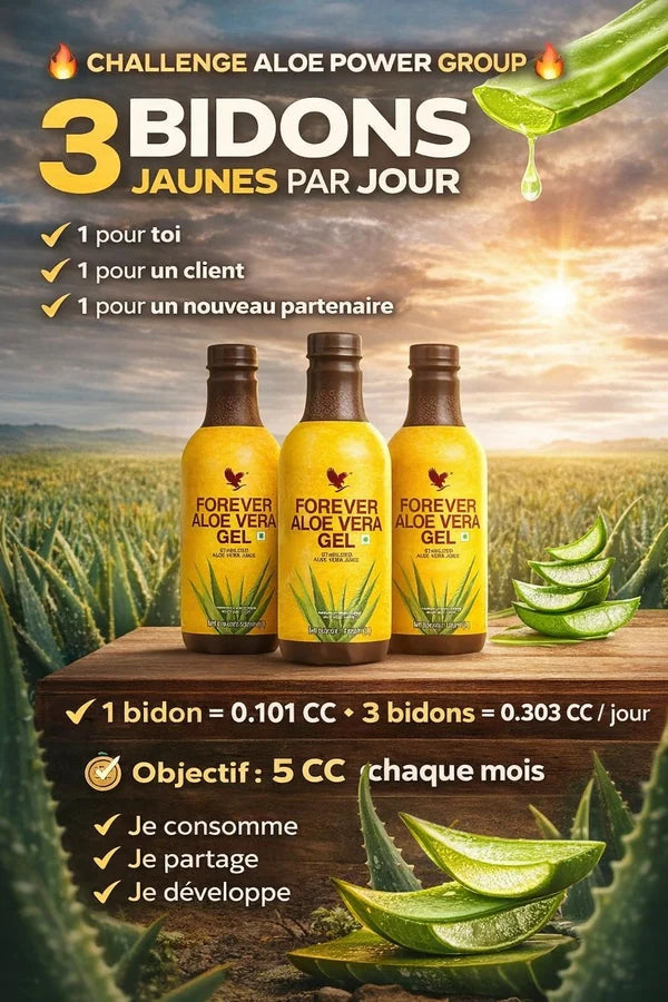 Aloe Vera Drinking Gel – 3 Pack, 1L Each